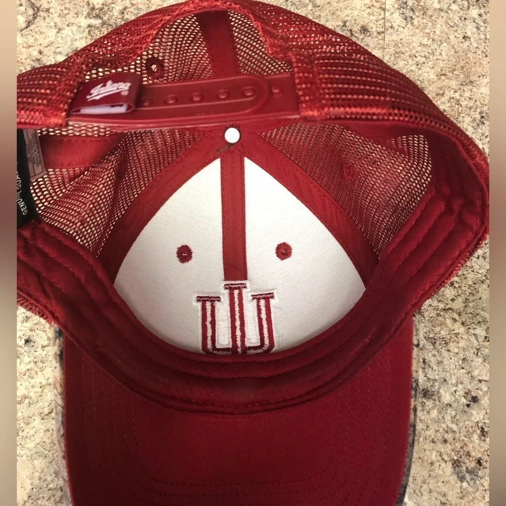 Indiana IU SnapBack Camo Trucker Hat
